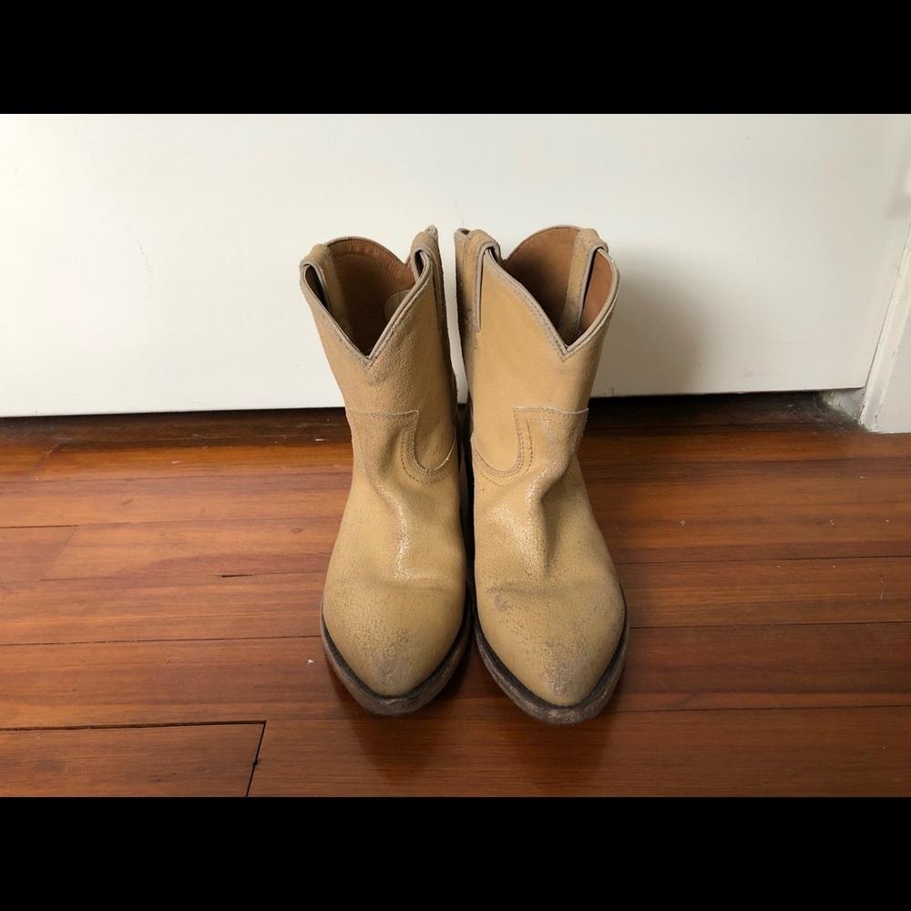 Frye camel western ankle boots size 9.5 - Picture 1 of 6